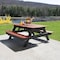 Highwood Usa Rectangle Hometown Picnic Table, Jasper, 6 ft L, 30 in H Overall AD-TBL-HI02-JAS - alternate 3